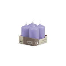 Svíčka adventní - MAT N352 Cylinder 40x80 mm - 4 ks fialová Svíčka adventní - MAT N352 Cylinder 40x80 mm - 4 ks fialová