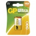 Alkalická baterie GP Ultra 9V (6LF22)