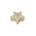Svíčka Star 60x30 mm - krémová metalíza