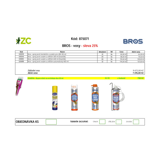 KD Displej - Bros - Vosy