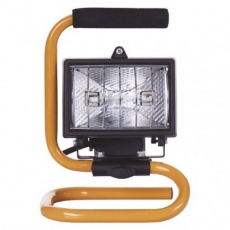 Halogenový reflektor 150W černý s držákem Halogenový reflektor 150W černý s držákem
