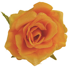 Růže látková mini - oranžová