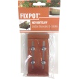 Držák truhlíku parapet - Fixpot kovový terakota (2ks)