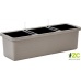 Truhlík samozavlažovací Berberis Trio - taupe 117 cm