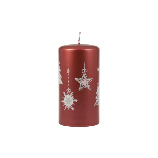 Svíčka vánoční Moments Pillar 70x150 mm - červená