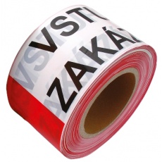 Páska varovací 80mmx250m ZÁKAZ VSTUPU Páska varovací 80mmx250m ZÁKAZ VSTUPU