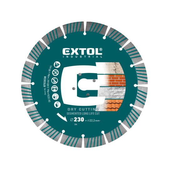 kotouč diamantový řezný segmentový Long Life Cut, suché řezání, O 230x22,2x2,3mm