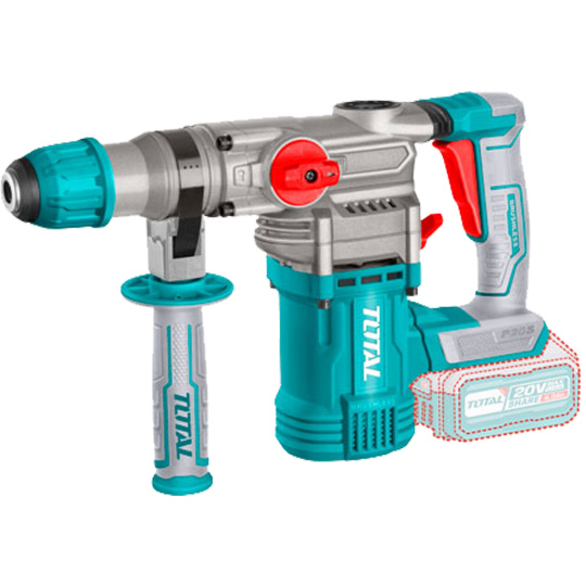 Kladivo vrtací a sekací AKU, SDS Plus, Brushless, 20V Li-ion, 2000mAh, 4,5J, industrial, bez baterie a nabíječky