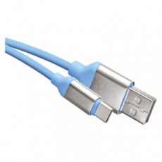 USB kabel 2.0 A/M - C/M 1m modrý