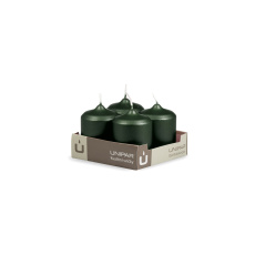 Svíčka adventní - METAL M139 Cylinder 40x60 mm - 4 ks zelená Svíčka adventní - METAL M139 Cylinder 40x60 mm - 4 ks zelená