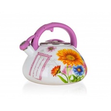 BANQUET Konvice smaltovaná pískací FLOWERS 3 l BANQUET Konvice smaltovaná pískací FLOWERS 3 l