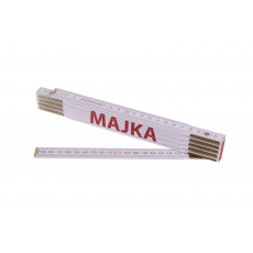 Metr skládací 2m MAJKA (PROFI, bílý, dřevo) Metr skládací 2m MAJKA (PROFI, bílý, dřevo)