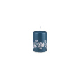 Svíčka vánoční Festive Flare Pillar 50 x 75 mm - modrá metalíza