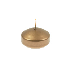 Svíčka plovoucí Floating 45 x 20 mm - zlatá metalíza Svíčka plovoucí Floating 45 x 20 mm - zlatá metalíza