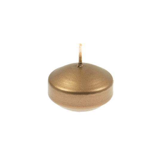 Svíčka plovoucí Floating  45 x 20 mm - zlatá metalíza