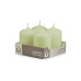 Svíčka adventní -  MAT N81 Cylinder 60x90 mm - 4 ks zelená