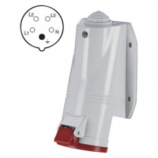 Zásuvka 5P 16A/400, IP44, nástěnná Zásuvka 5P 16A/400, IP44, nástěnná