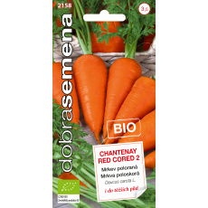 Dobrá semena BIO Mrkev - Chantenay Red Cored 2 poloraná 2g Dobrá semena BIO Mrkev - Chantenay Red Cored 2 poloraná 2g