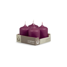 Svíčka adventní - MAT N46 Cylinder 50x70 mm - 4 ks růžová Svíčka adventní - MAT N46 Cylinder 50x70 mm - 4 ks růžová