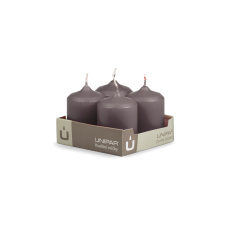 Svíčka adventní -  MAT N94 Cylinder 50x70 mm - 4 ks hnědá