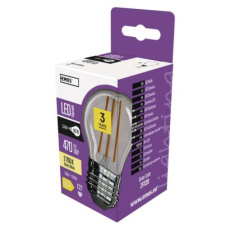 LED žárovka Filament Mini Globe 3,4W E27 teplá bílá LED žárovka Filament Mini Globe 3,4W E27 teplá bílá