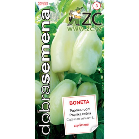 Dobrá semena Paprika zel. - Boneta, vzpřímená 0,5g