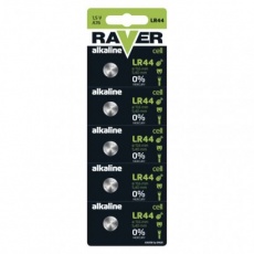 Alkalická knoflíková baterie RAVER A76F (LR44) - 5ks Alkalická knoflíková baterie RAVER A76F (LR44) - 5ks