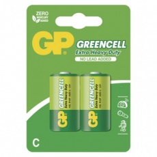 Zinková baterie GP Greencell C (R14) - 2ks