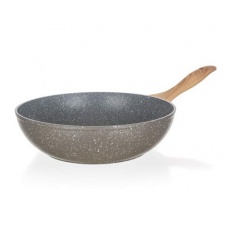 BANQUET Pánev WOK s nepřilnavým povrchem NATURAL STONE 28 x 7,8 cm BANQUET Pánev WOK s nepřilnavým povrchem NATURAL STONE 28 x 7,8 cm