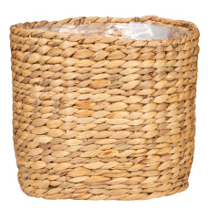 Košík z vodního hyacintu 505 přírodní 25 - s fóliovou vložkou