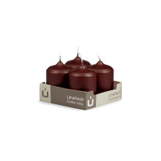 Svíčka adventní - METAL M134 Cylinder 50x70 mm - 4 ks tmavě vínová Svíčka adventní - METAL M134 Cylinder 50x70 mm - 4 ks tmavě vínová