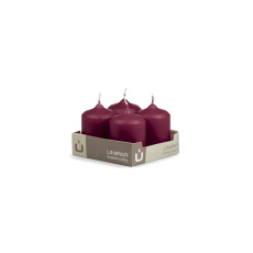 Svíčka adventní - MAT N147 Cylinder 40x60 mm - 4 ks vínová Svíčka adventní - MAT N147 Cylinder 40x60 mm - 4 ks vínová
