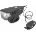 světlo bílé na kolo 350lm, USB nabíjení, klakson, 5W LED
