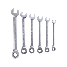 Klíče ráčnové očkoploché, sada 6ks, 8-17mm, industrial Klíče ráčnové očkoploché, sada 6ks, 8-17mm, industrial