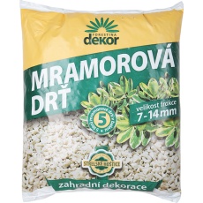 Drť mramorová 5l - 7-14 mm