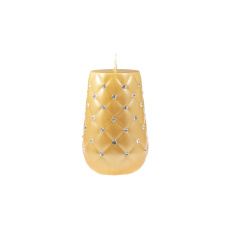 Svíčka Diamond Cone 80 x 120 mm - zlatá metalíza Svíčka Diamond Cone 80 x 120 mm - zlatá metalíza