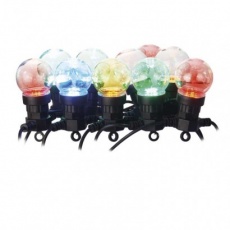 LED světelný řetěz – 10x párty žárovky, 5 m, venkovní i vnitřní, multicolor LED světelný řetěz – 10x párty žárovky, 5 m, venkovní i vnitřní, multicolor