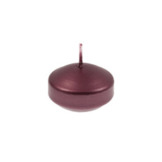 Svíčka plovoucí Floating 45x20 mm - vínová metalíza Svíčka plovoucí Floating 45x20 mm - vínová metalíza