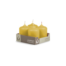 Svíčka adventní - MAT N16 Cylinder 50x70 mm - 4 ks žlutá Svíčka adventní - MAT N16 Cylinder 50x70 mm - 4 ks žlutá