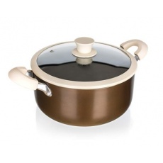 BANQUET Hrnec s nepřilnavým povrchem CONTRA 24 x 11 cm, se skleněnou poklicí BANQUET Hrnec s nepřilnavým povrchem CONTRA 24 x 11 cm, se skleněnou poklicí