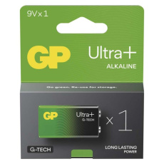 Alkalická baterie GP Ultra Plus 9V (6LR61), 1 ks Alkalická baterie GP Ultra Plus 9V (6LR61), 1 ks