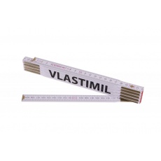 Metr skládací 2m VLASTIMIL (PROFI, bílý, dřevo) Metr skládací 2m VLASTIMIL (PROFI, bílý, dřevo)
