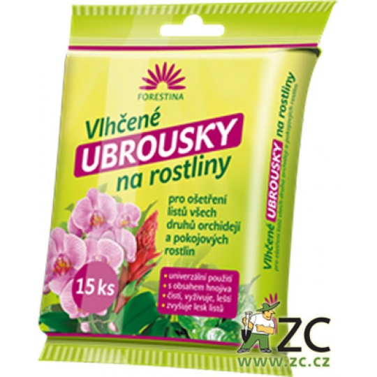 Vlhčené ubrousky na rostliny - 15 ks