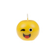 Svíčka Smiley Tongue Sphere 60x60 mm - žlutá