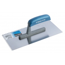 Hladítko FESTA nerez dřevěná rukojeť 280x130mm zub e10 Hladítko FESTA nerez dřevěná rukojeť 280x130mm zub e10