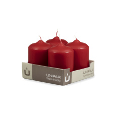Svíčka adventní - MAT N36 Cylinder 60x90 mm - 4 ks červená Svíčka adventní - MAT N36 Cylinder 60x90 mm - 4 ks červená