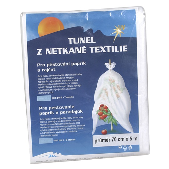 Neotex / netkaná textilie Rosteto -  tunel - bílý 70 cm x 5 m