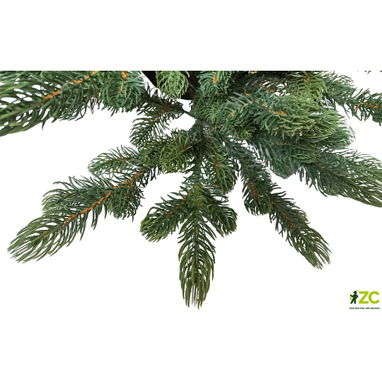 Strom vánoční umělý - Jedle s kov stoj 240 cm 1493 větví PE+PVC (cena bez slev) 
