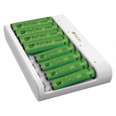 Nabíječka baterií GP Eco E811 + 4× AA 2100 + 4× AAA Nabíječka baterií GP Eco E811 + 4× AA 2100 + 4× AAA