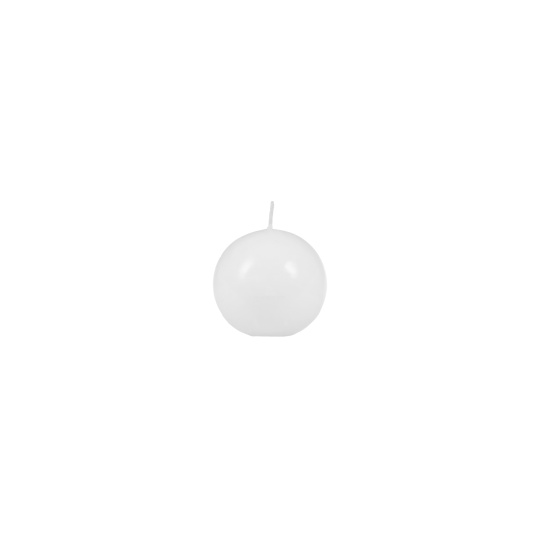 Svíčka Basic Sphere 70 mm - bílá